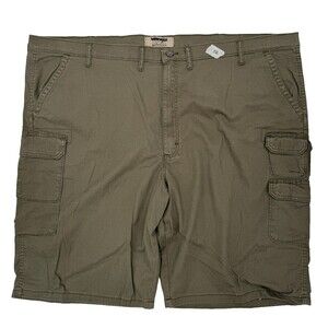 Wrangler Twil Cargo Shorts Size 52 Brown Men's With Stretch
